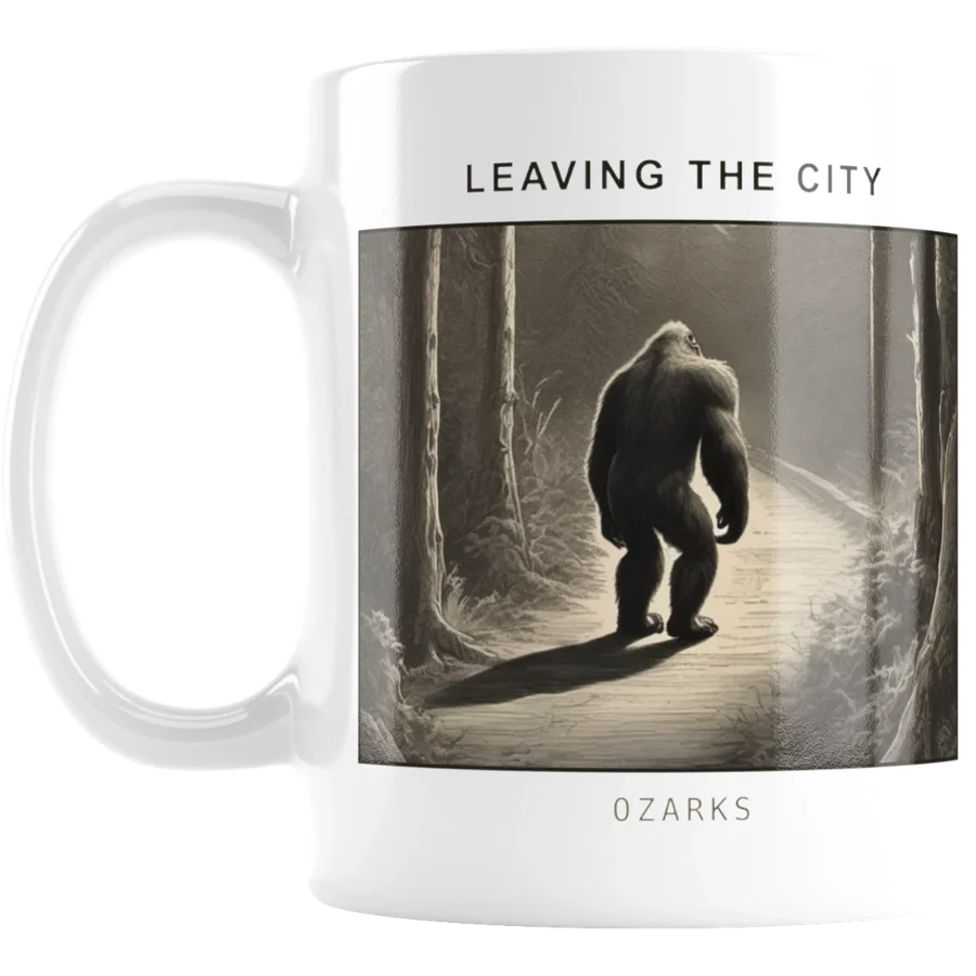 Leave the City mug, engraving