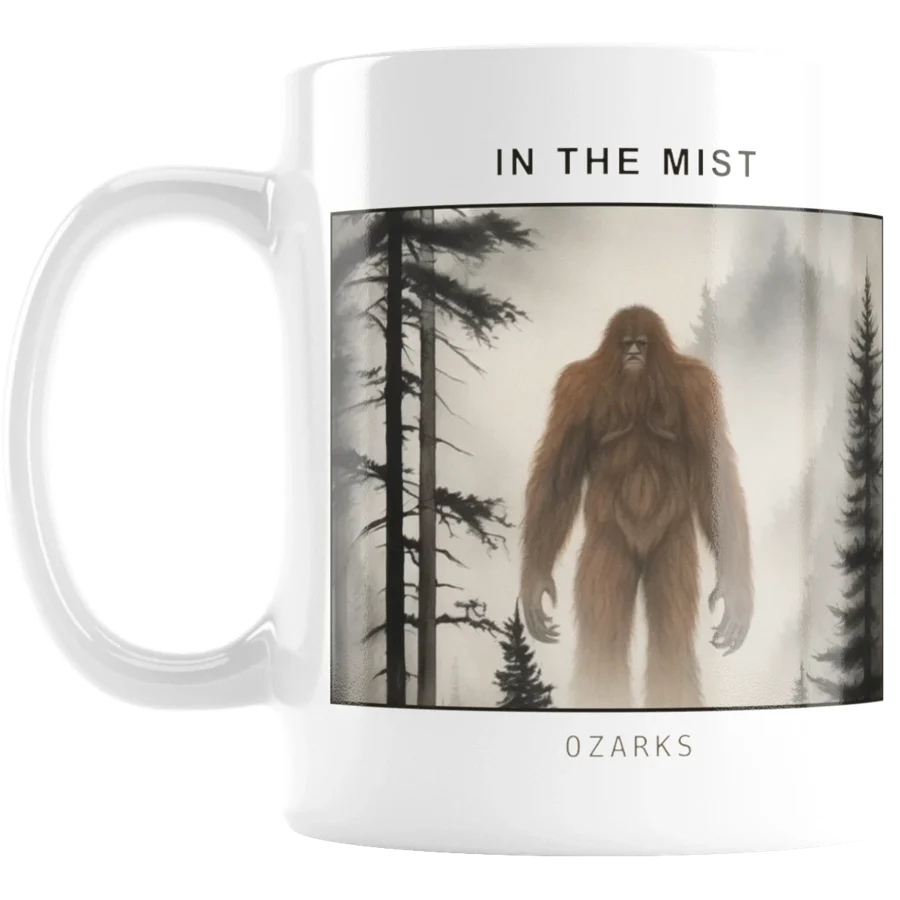 In the Mist mug, ink wash